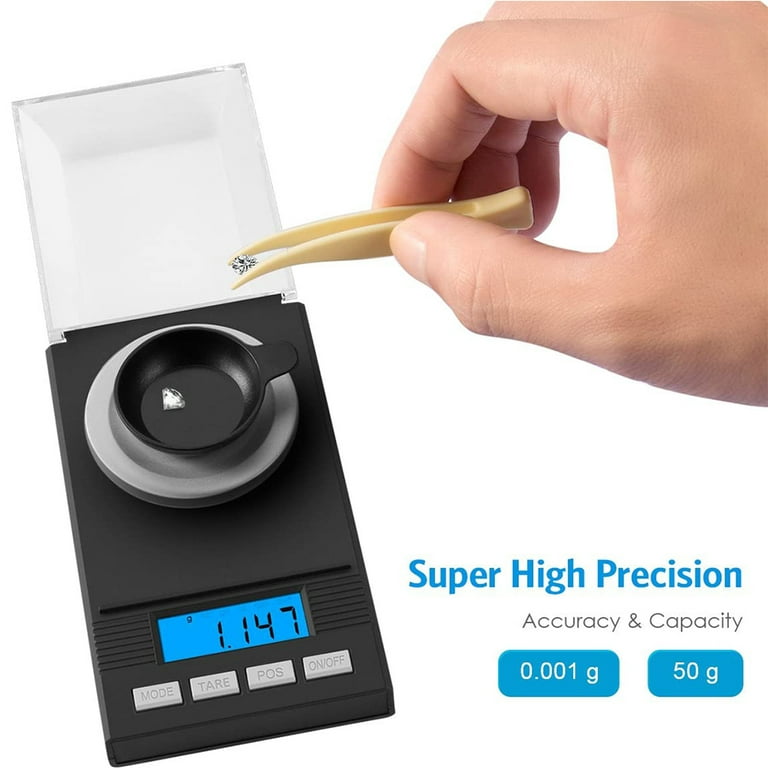 GRAM PRES Digital Milligram Scale 20/0.001 Gram Accuracy,Small Jewellery  Pocket Scale Digital Gram and Oz,Digital Gram Scale with LCD for