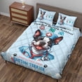 thumbnail image 3 of Just a Certified Nursing Assistant Cna Who Loves Her Boston Terrier Quilt Bedding Set Gentleman Dog Lover Gifts 1 Blanket Bed Cover 2 Pillowcases - 00003, 3 of 5