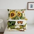 thumbnail image 5 of Erosebridal Floral Flower Bedding Twin Comforter Set,Butterfly Sunflower Down Comforter,Botanical Room Decorative,Reversible,Lightweight,2-Piece, 5 of 8