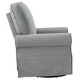 thumbnail image 3 of Angel Line Natalie Upholstered Swivel Glider, Gray Fabric, 3 of 4