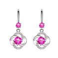 thumbnail image 1 of Pendientes Con Tachuelas De Diamantes, Pendientes Largos Creativos De Cuatro Hojas, Ganchos Para Las Orejas, Joyería Para Mujer, Regalos De Cumpleaños Y Navidad Para Mujeres Y Niñas Minnieouse AP006754-01, 1 of 6