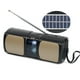 thumbnail image 2 of Altavoz Bluetooth portátil, con carga solar, función de radio FM, luz LED, altavoz inalámbrico ligero de alta potencia, 2 of 3
