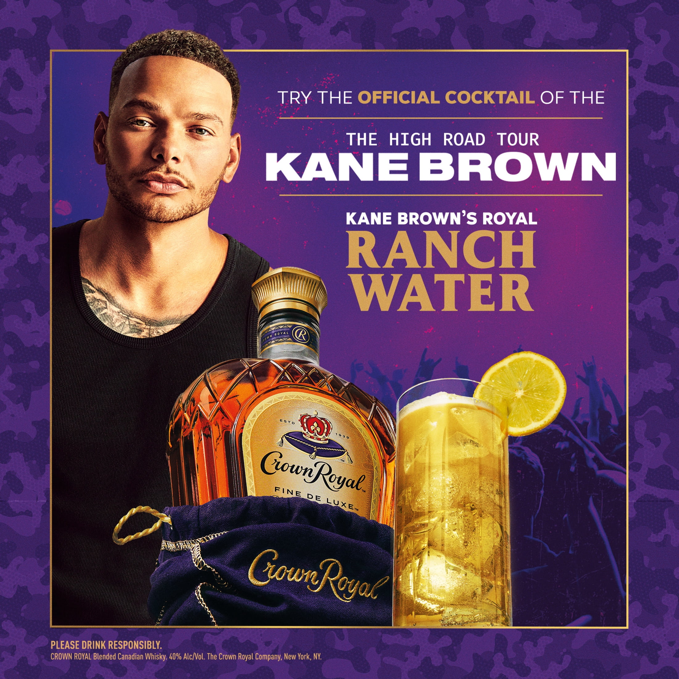 Crown Royal Fine De Luxe Blended Canadian Whisky, 750 mL, 40% ABV