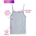 thumbnail image 2 of dELiA*s Girls' Undershirt - 5 Pack Soft Cotton Cami Tank Top - Camisole Tops for Girls (2T-14), 2 of 7