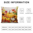 thumbnail image 5 of JRXY Fall Pillow Covers Pumpkin Maple Leaf Decorations Throw Pillow Covers Autumn Farmhouse Outdoor Thanksgiving Cushion Case for Couch Home Sofa Porch 24x24in, 5 of 5