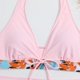 thumbnail image 4 of Mejor Belleza Mujer Traje de Baño de Moda Aumentar el tamaño 2 Piezas Tankini Tops de Bikini y Partes de Abajo Rosa L, 4 of 7