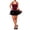 RD1-7, variant on Women’s French Court Satin Corset Top, Off Shoulder Ruffle Short Sleeve Boned Bustier, Waist Cinching Slim Fit Outerwear Top Black-6 M