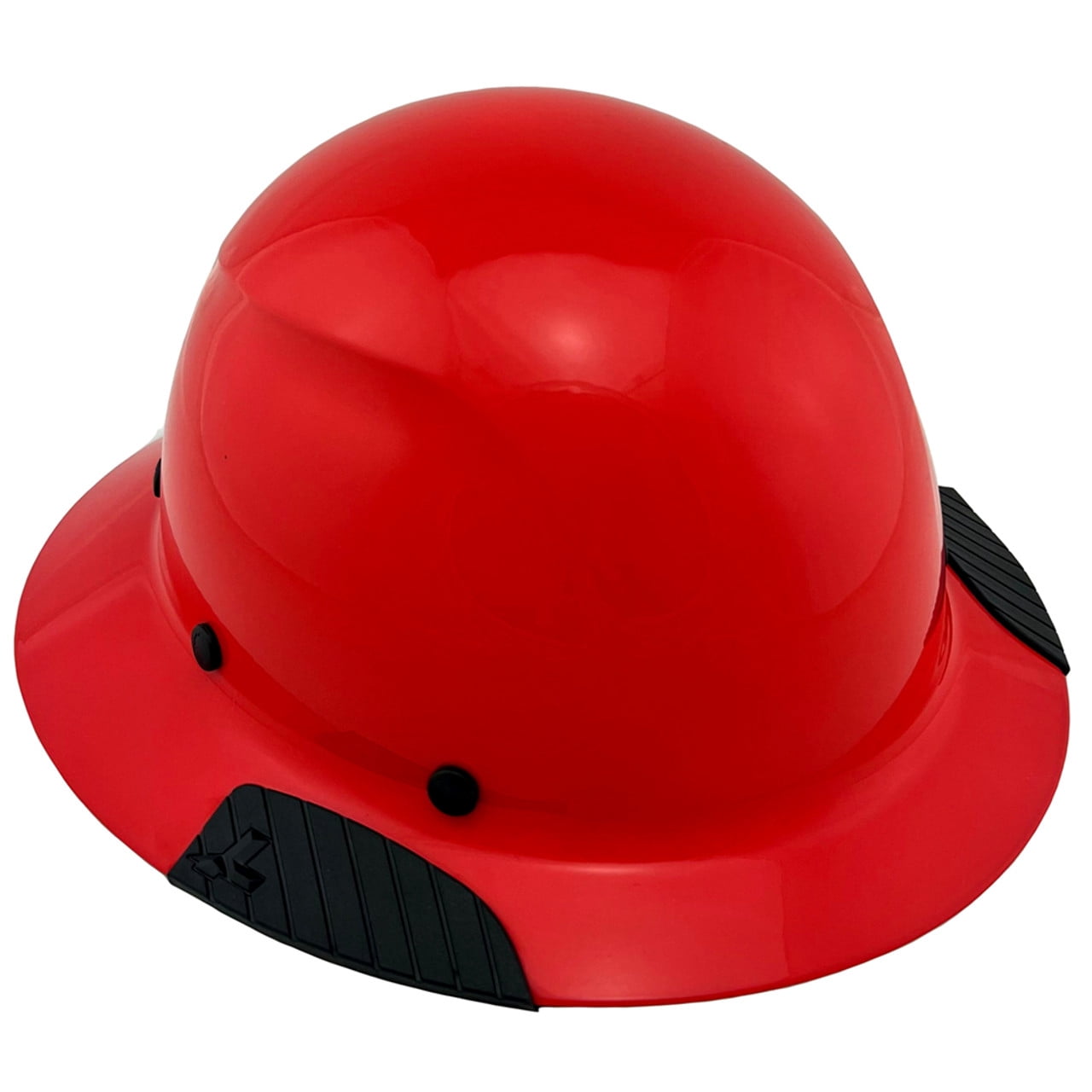 DAX Fiberglass Composite Hard Hat - Full Brim Factory Red with Tote