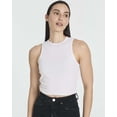 thumbnail image 5 of Real Essentials 5 Pack: Women's Ribbed Sleeveless Cropped Racerback Tank Top Casual Crop Top, 5 of 6