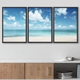 thumbnail image 3 of CHTYVC Framed Canvas Print Wall Art Set Coastal Surfboard Palm Tree Nature Wilderness Photography Realism Decorative Multicolor Landscape Rustic Country/Farmhouse for Bedroom - 16"x24, 3 of 5