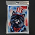 thumbnail image 3 of Pomeranian Patriotic American Greeting Cards Pack of 8 7 in x 5 in, 3 of 3