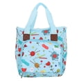 thumbnail image 4 of Bolsa de tejer de nailon, impermeable, portátil, plegable, divisor interior, para el hogar, con organizador de ropa de lana multifunción(Handbag), 4 of 5