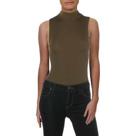 Free People | Mock Neck Sleeveless Bodysuit | Green