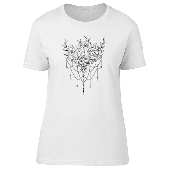 Flowers With Pendants Art Tee Women's -Image by Shutterstock