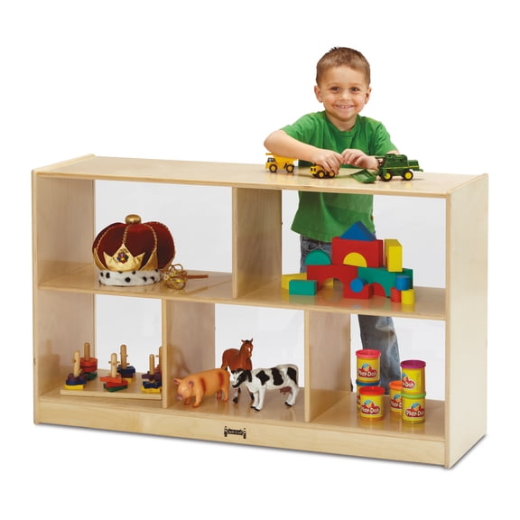 Low Single Mobile Storage Unit - See-Thru Back