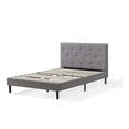 thumbnail image 1 of Base de Cama Nooz Prime Individual gris con Cabecera capitonada, 1 of 6