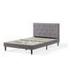 thumbnail image 1 of Base de Cama Nooz Prime Individual gris con Cabecera capitonada, 1 of 6