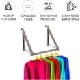 thumbnail image 2 of Hold N’ Storage Collapsible Double Over the Door Hook & Clothes Drying Rack, 2 of 7