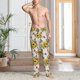 thumbnail image 2 of Balery Bird Sunflowers Pantalones de pijama para hombre, pijama ultraligero, pantalón de descanso-Small, 2 of 6