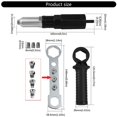 thumbnail image 5 of Zecic Upgraded Riveting Tool Kit Riveting Drill Adapter Riveter Insert Nut Tools Riveting Machine Electric Riveting Machine, 5 of 10
