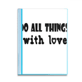 thumbnail image 1 of Palabra inglesa diseño las cosas con amor Carpeta combinada de protección de páginas, 1 of 3