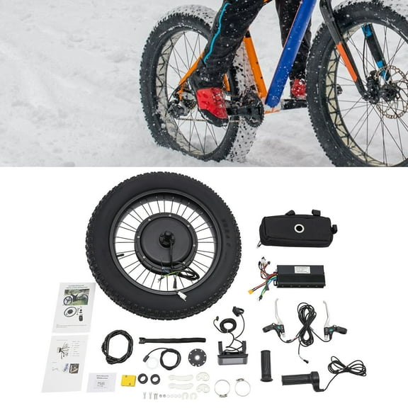 20" 48V Electric Bicycle Rear Wheel Motor LCD E-Cross Bike Conversion Kit 1500W