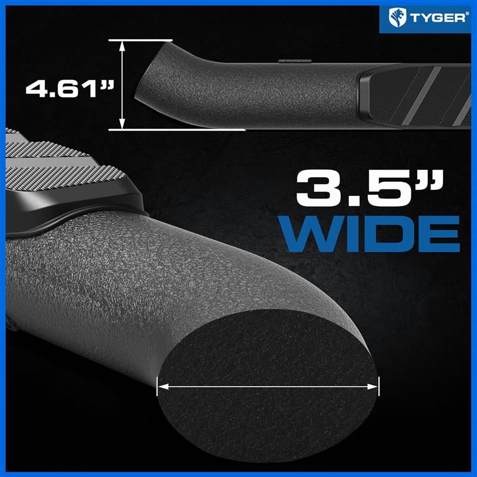Tyger Auto 3.5" Rider Running Boards Compatible with 2024-2026 Toyota Tacoma (Fits Hybrid) | Double Cab | TG-SS2T36008 | Side Step Rail Nerf Bars