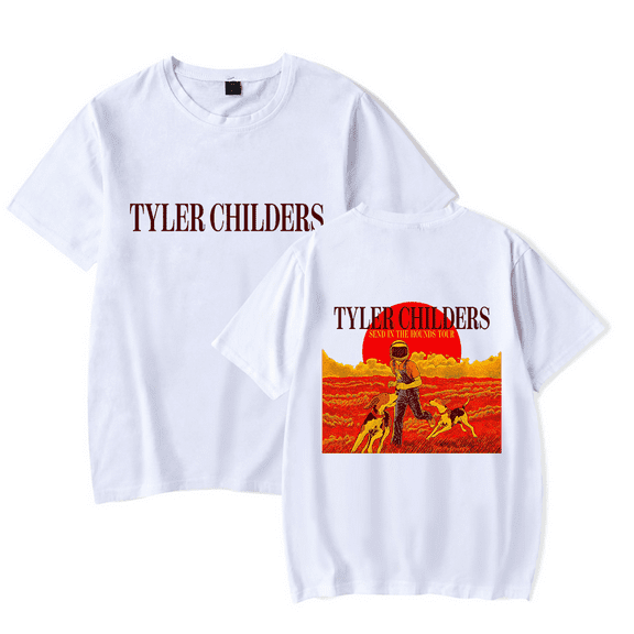 Tyler Childers Merch Tee Send in the Hound Tour Music T shirt Unisex Casual Short Sleeve Tshirt