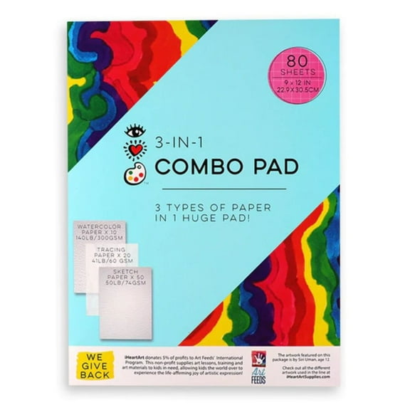 3-n-1 Combo Pad 9x12