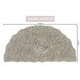 thumbnail image 4 of Home Weavers Modesto Collection 100% Cotton Tufted Slice Rug, Extra Soft and Absorbent Bath Rugs, Non-Slip Bath Mats, Machine Washable, Half Moon Rug, 17"x30" Slice Rug, Linen, 4 of 5