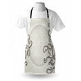 thumbnail image 3 of Kraken Apron Fish Octopus Tentacles with a Circular Shape Surreal Universe Treasure Beast Graphic, Unisex Kitchen Bib Apron with Adjustable Neck for Cooking Baking Gardening, Dust Taupe, by Ambesonne, 3 of 3