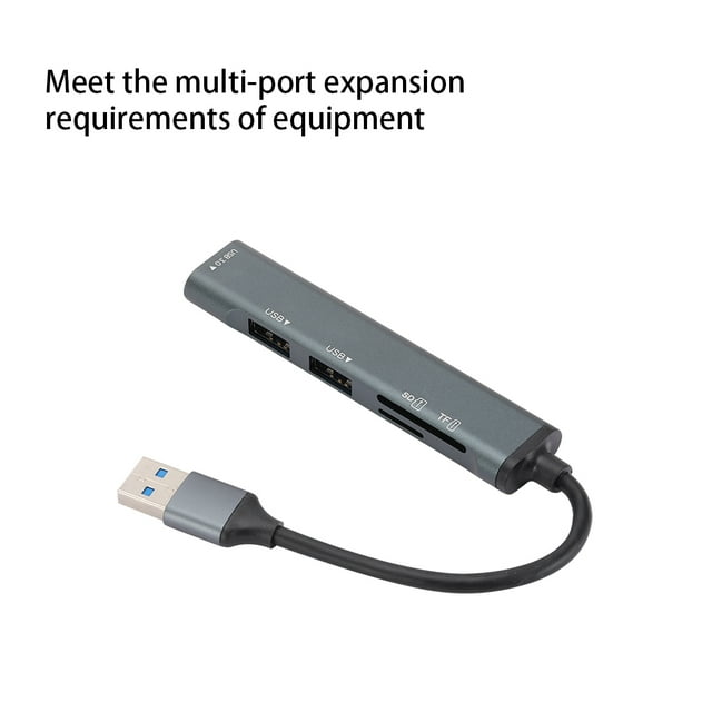USB Hub Memory Card Multi-port Expansion Portable Docking Station Household Office Notebook Connection 480Mbps Adapter Computer Notebook Office Splitter Dock