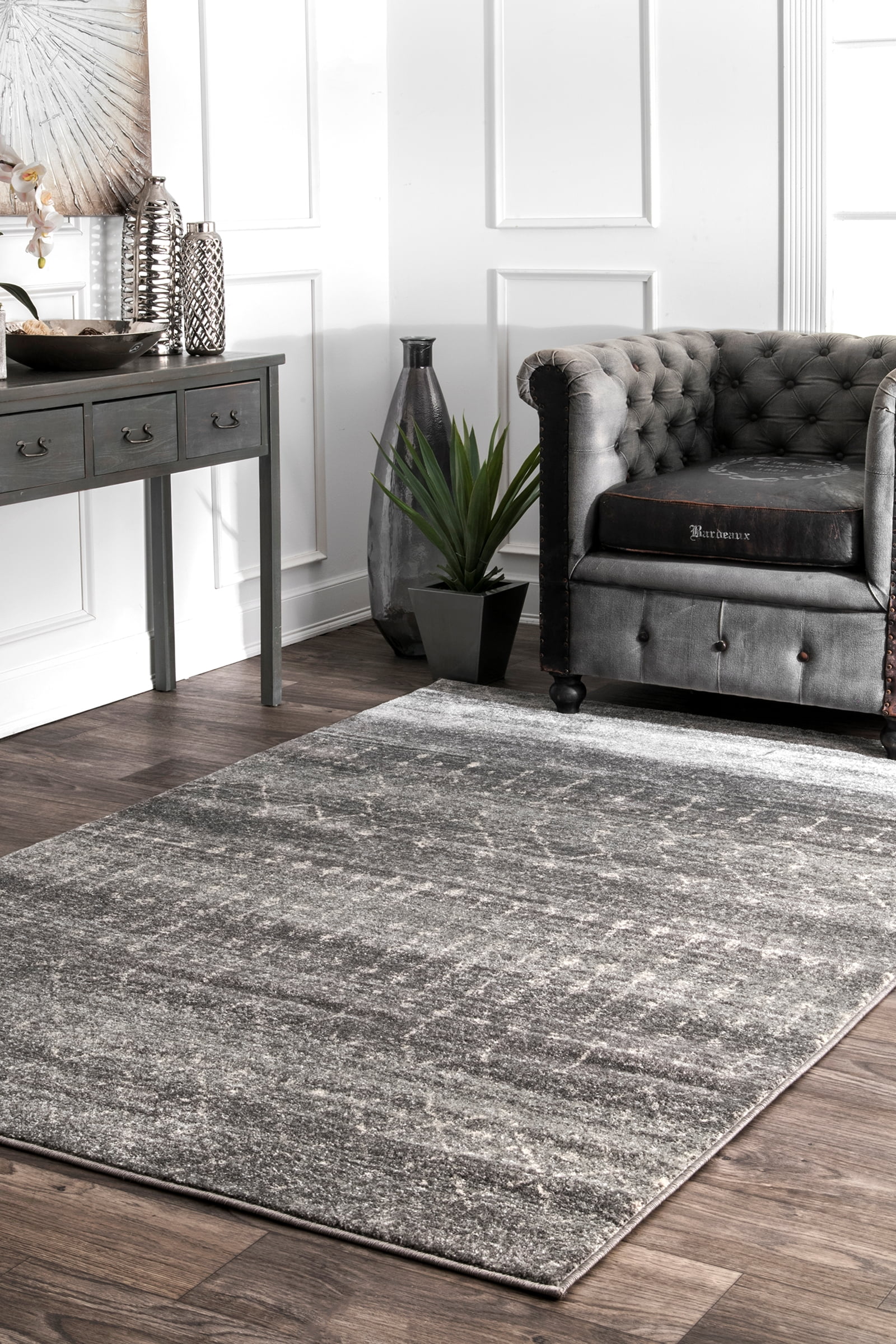 nuLOOM Moroccan Blythe Area Rug or Runner, 5' x 7' 5", Dark Gray