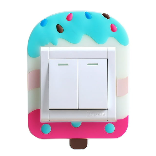 Yhmxh Home Decor,Stickers,Wall Decor, Double Protective Cover Luminous On The Wall Luminous Stickers Switch Sticker