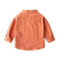 thumbnail image 3 of GYRATEDREAM Boys' Shirt - Casual Long Sleeve Button Down Collared Shirt – Long Sleeve Shirt Tops for 2-9Y, 3 of 6
