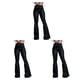 thumbnail image 3 of Qarigey Pantalones vaqueros de pierna ancha para mujer, pantalones de cintura alta, pantalones elásticos informales con correa elástica para Type1 NO1, 3 of 6
