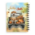thumbnail image 2 of Hello Fall Autumn Wreath Weimaraner Pumpkins Pickup Truck Spiral Bound Journal Weim Gray Ghost Dog Lover 5x7in Spiral Notebook - 13011, 2 of 5