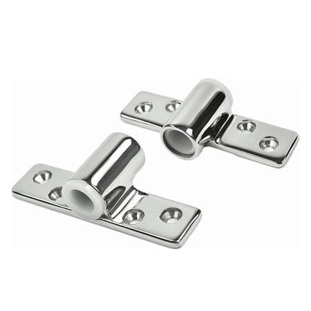 MARINE CITY Shank Top Mount Rowlock Oarlock Socket 316 Grade Stainless Steel Polished 1/2 Inches Durable Corrosion-Resistant for Boats Yachts Ships Pack of 2