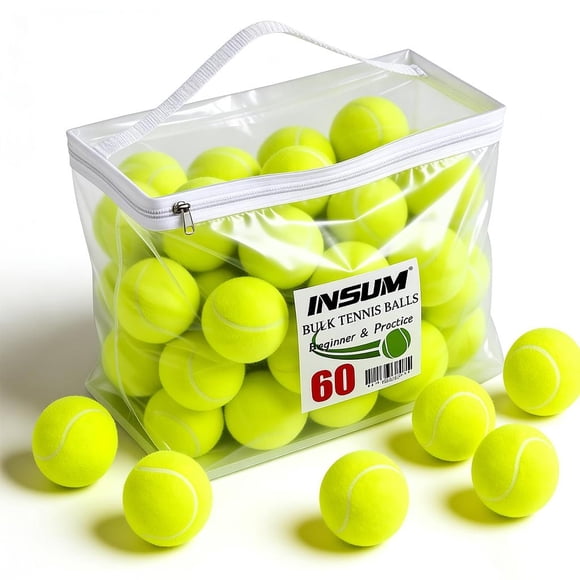 Bolas de Tenis INSUM Paquete de 60 de Alta Elasticidad
