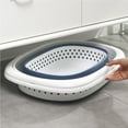 thumbnail image 4 of Collapsible Plastic Laundry Basket - Oval Tub/Basket - Foldable Storage Container/Organizer - Portable Washing Tub - Space Saving Laundry Hamper, 4 of 9