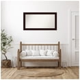thumbnail image 7 of Amanti Art Custom Framed Wall and Bathroom Mirror (26.25 x 49.25 in.), Coffee Bean Brown Frame, 7 of 7