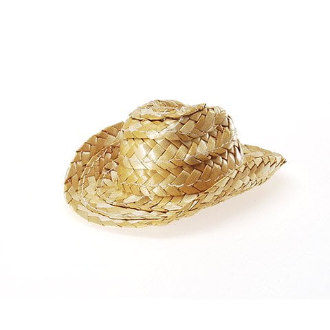 Cowboy Hat - Natural - 4 Inches 