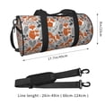 thumbnail image 3 of Bingfone Vintage Blue Fox Family A Print Gym Duffle Backpack for Men Women,Travel Weekender Carry-On Bags with Detachable Back Pack Straps for Traveling Overnight Climb Sports, 3 of 7