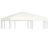 Replacement Canopy Charmma Gazebo Top Cover 0.68lb/m² 118.1"x118.1" Cream White
