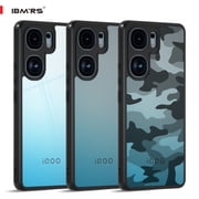 IBMRS For IQOO Neo9/9s/9 Pro Case, Shockproof Clear Phone Cover (Camo Black)
