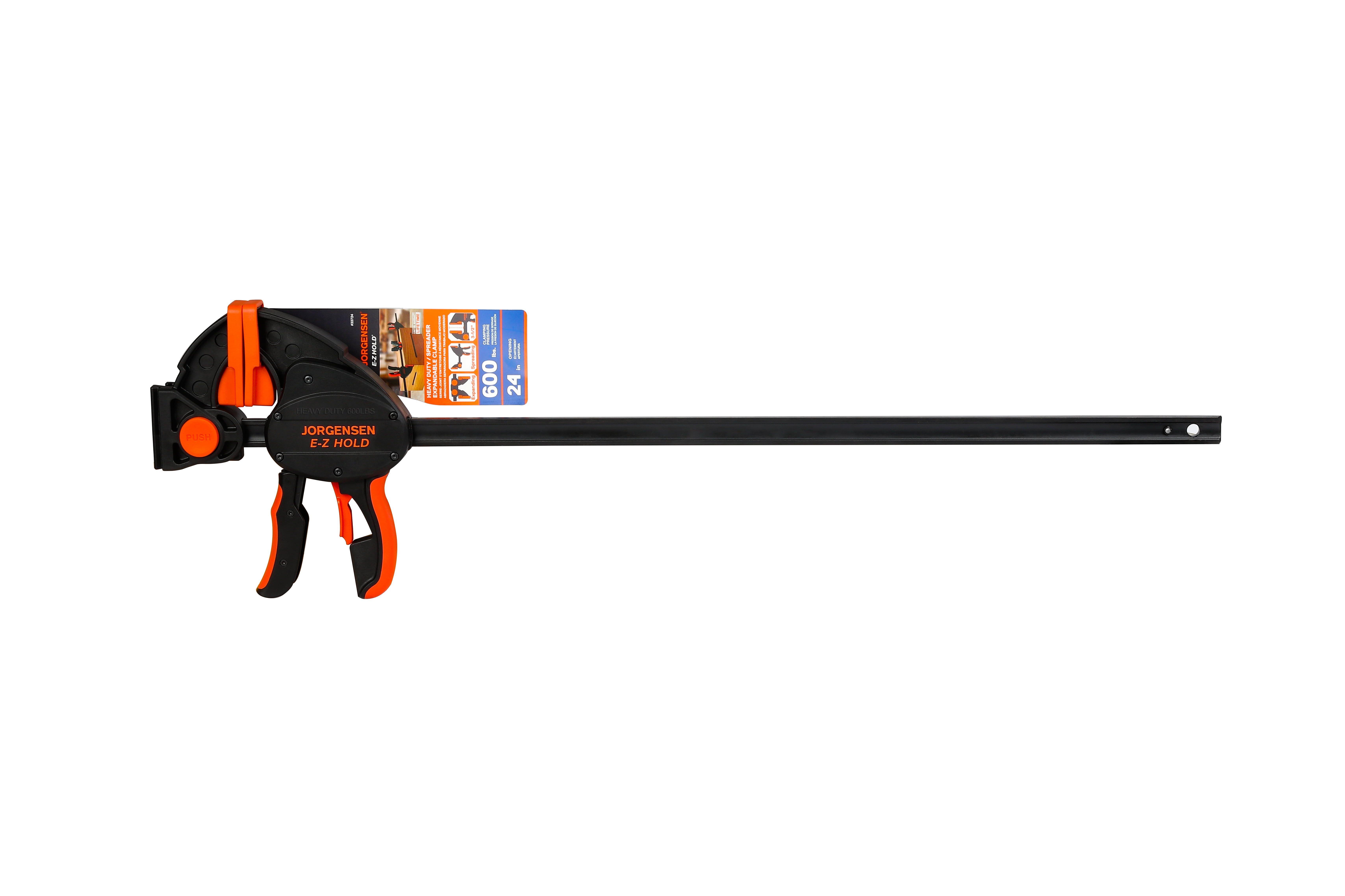 PONY Jorgensen 12" E-Z Hold Heavy Duty Bar Clamp - 12" Opening Width, Industrial Woodworking Clamp