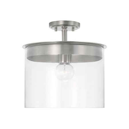 

Capital Lighting 246812 Mason 13 Wide Semi-Flush Ceiling Fixture / Pendant - Nickel