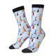 thumbnail image 1 of Fotbe Sailboats And Seagulls Calcetas Largas con Estampado para Hombre y Mujer – Calcetas de Compresión Transpirables y Elásticas, Viajar y Uso Diario Talla 5-11, 1 of 6