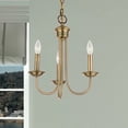 thumbnail image 6 of Livex Lighting Estate 3 Light Chandelier in Antique Brass, 6 of 9