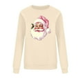 thumbnail image 6 of Santa Claus Sweatshirt for Women Crewneck Christmas Printed Pullover Top Winter Long Sleeve Sweaters Loose Plus Size Blouses Tops, 6 of 6